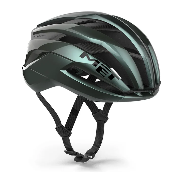 MET Trenta 3K Carbon Hyper Teal Gloss