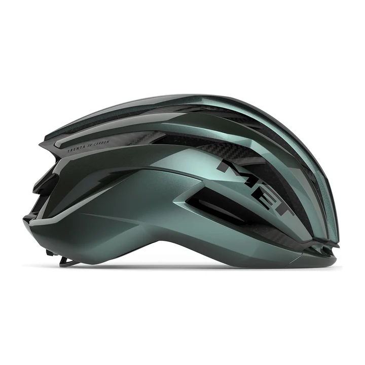MET Trenta 3K Carbon Hyper Teal Gloss — 3