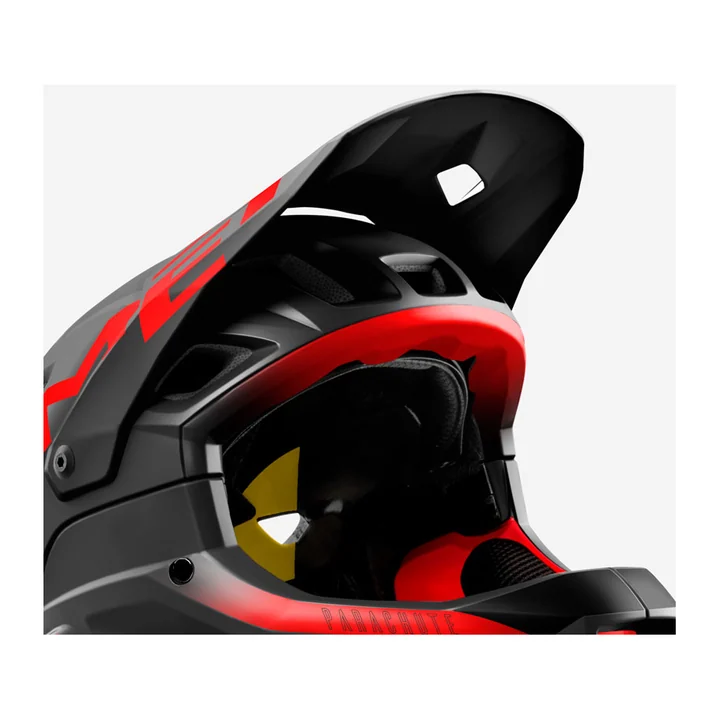 MET Козирок Parachute MCR Visor Black RED | Matt Glossy Black Red Matte Gloss