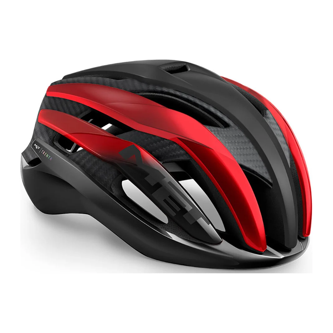 MET Trenta 3K Carbon Mips (2023) Black Red Metallic / Matte Gloss — 1